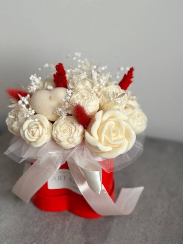 Flower box ze świec sojowych