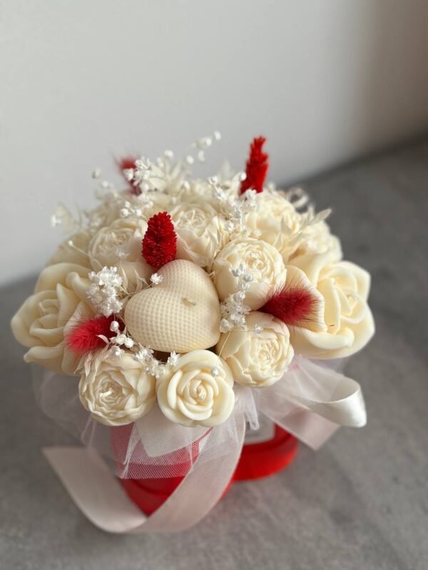 Flower box ze świec sojowych