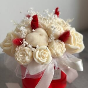 Flower box ze świec sojowych