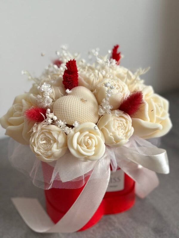 Flower box ze świec sojowych