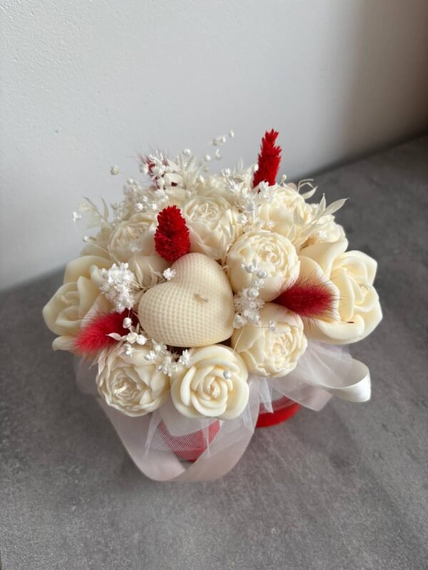 Flower box ze świec sojowych