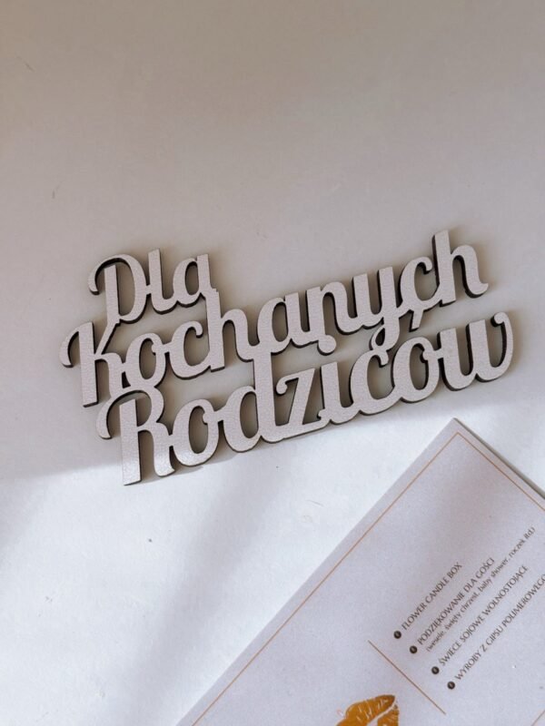 topper Dla Kochanych Rodziców