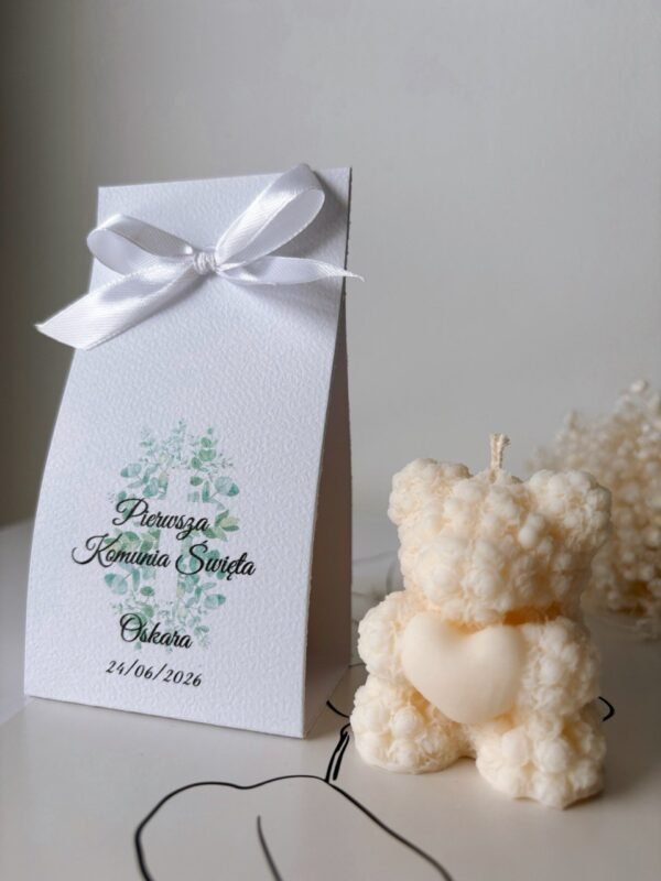 Miś – Pamiątka dla Gości na Pierwszą Komunię Świętą